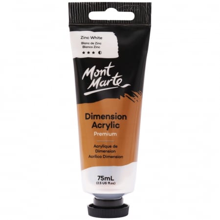 Dimension Acrylic 75ml - PMDA0002 Vopsea acrilică Dimension Mont Marte 75ml - Zinc White