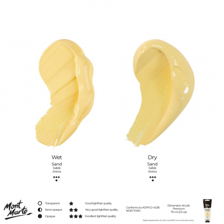 PMDA0007 Vopsea acrilică Dimension Mont Marte 75ml - Sand [7]