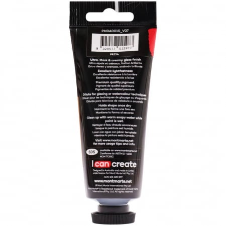 PMDA0010 Vopsea acrilică Dimension Mont Marte 75ml - Brilliant Red [2]