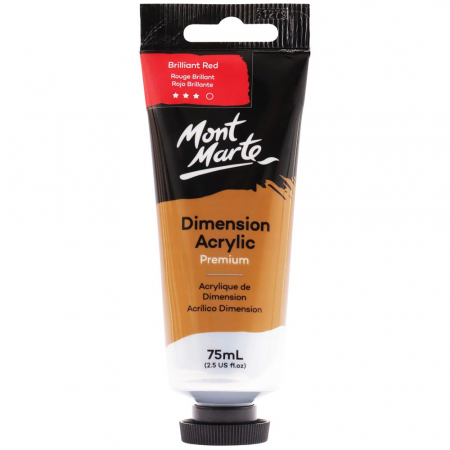Dimension Acrylic 75ml - PMDA0010 Vopsea acrilică Dimension Mont Marte 75ml - Brilliant Red