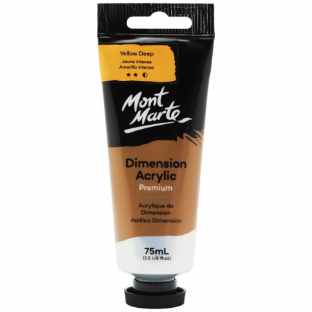 Dimension Acrylic 75ml - PMDA0018 Vopsea acrilica Dimension Mont Marte 75ml- Yellow Deep