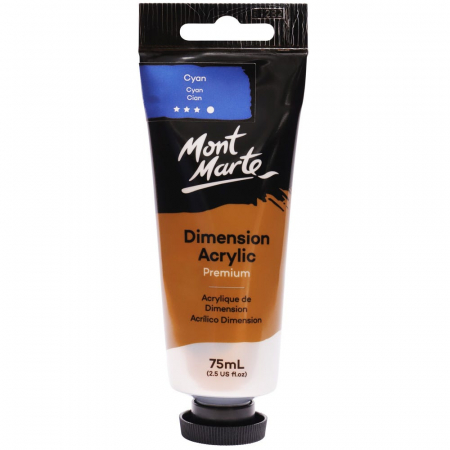 Dimension Acrylic 75ml - PMDA0021 Vopsea acrilicǎ Dimension Mont Marte 75ml - Cyan