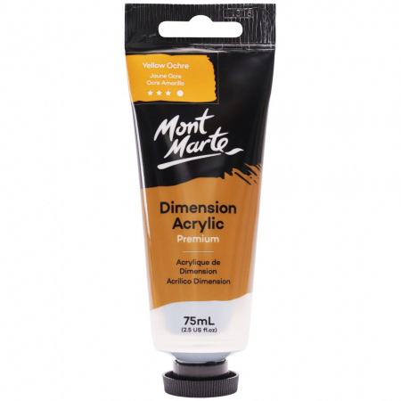 Dimension Acrylic 75ml - PMDA0033 Vopsea acrilicǎ Dimension Mont Marte 75ml - Yellow Ochre