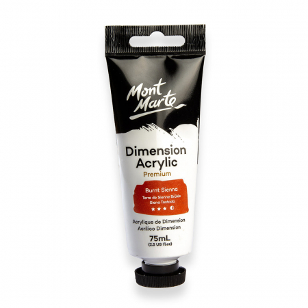 Dimension Acrylic 75ml - PMDA0034 Vopsea acrilicǎ Dimension Mont Marte 75ml - Burnt Sienna