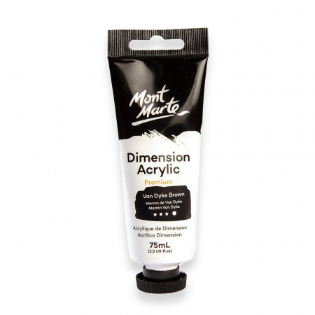 Dimension Acrylic 75ml - PMDA0038 Vopsea acrilicǎ Dimension Mont Marte 75ml - Van Dike Brown