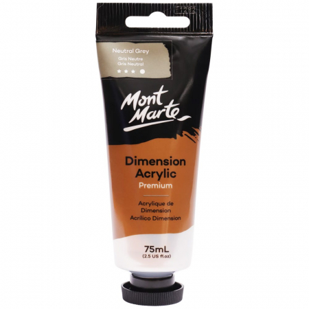 Dimension Acrylic 75ml - PMDA0039 Vopsea acrilicǎ Mont Marte Dimension Neutral Grey 75ml