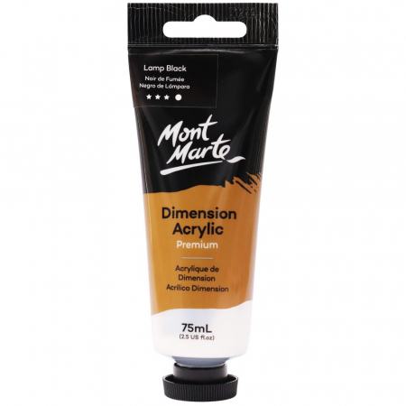 Dimension Acrylic 75ml - PMDA0041 Vopsea acrilică Dimension Mont Marte 75ml - Lamp Black