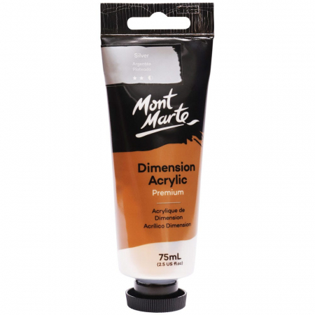 Dimension Acrylic 75ml - PMDA0043 Vopsea acrilică Mont Marte Dimension Silver 75ml