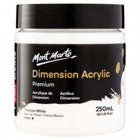 Dimension Acrylic  250ml - PMDA2501 Vopsea acrilică Mont Marte Dimension 250ml - Titanium White