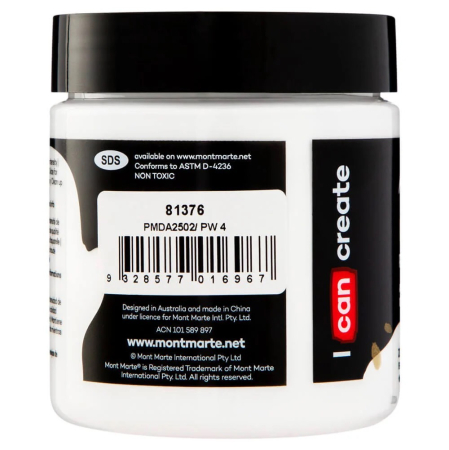 PMDA2502 Vopsea acrilicǎ Dimension Mont Marte 250ml - Zinc White [1]