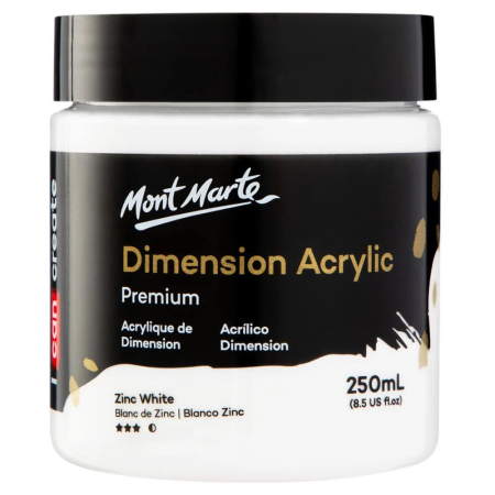 PICTURA - PMDA2502 Vopsea acrilicǎ Dimension Mont Marte 250ml - Zinc White