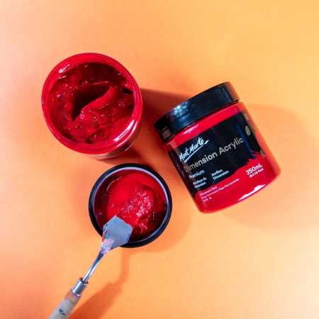 PMDA2511 Vopsea acrilică Mont Marte Dimension 250ml  - Permanent Red [4]