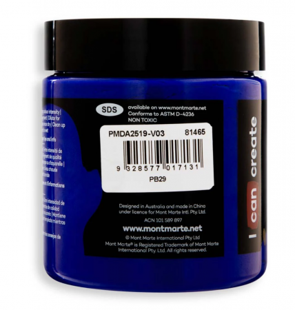 PMDA2519 Vopsea acrilică Mont Marte Dimension 250ml  - Ultramarine Blue [2]