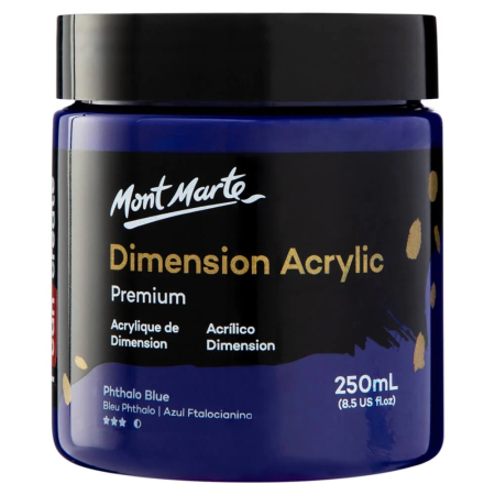PICTURA - PMDA2520 Vopsea acrilicǎ DimensionMont Marte250ml - Phthalo Blue