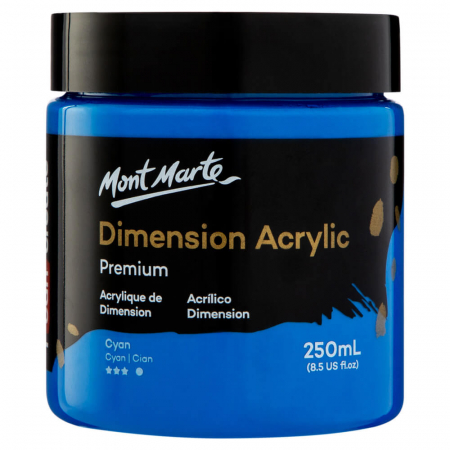 Dimension Acrylic  250ml - PMDA2521 Vopsea acrilică Mont Marte Dimension 250ml - Cyan Blue