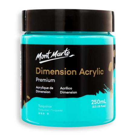 PICTURA - PMDA2524 Vopsea acrilicǎ Mont Marte Dimension 250 ml - Turquoise
