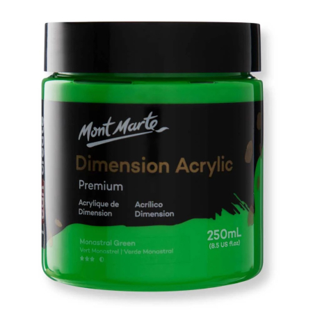 PICTURA - PMDA2527 Vopsea acrilicǎ Mont Marte Dimension 250ml - Monastral Green