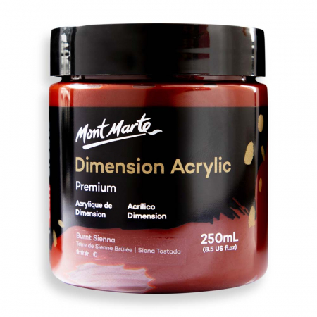 Dimension Acrylic  250ml - PMDA2534 Vopsea acrilică Mont Marte Dimension 250ml  - Burnt Sienna
