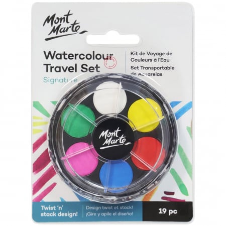 Seturi de vopsele - PMHS0020 Acuarele Travel Set Mont Marte 18buc