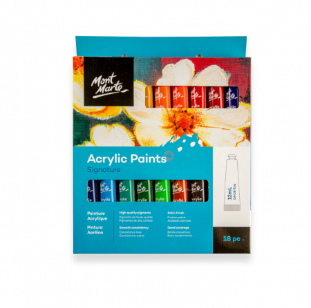 PMHS0033 Set vopsea acrilica Mont Marte 18buc x 12ml [0]