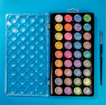 PMHS0086 Acuarele metalizate Mont Marte Cake Set 37buc [3]