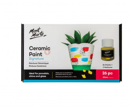 Seturi vopsele ceramică - PMHS0095 Vopsea ceramică Mont Marte 26buc x 20ml