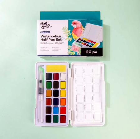 Acuarele Half Pan Mont Marte 20buc [3]