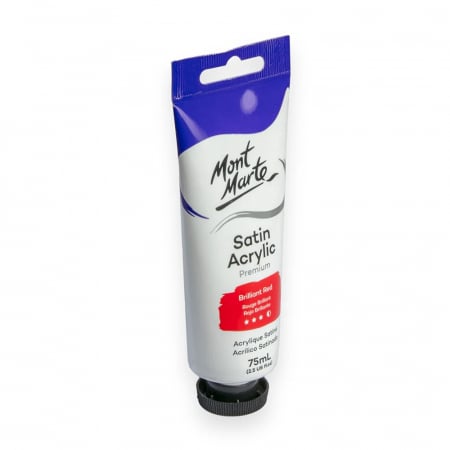 PMSA7508 Vopsea acrilica satin Mont Marte 75ml - Briliant Red [1]