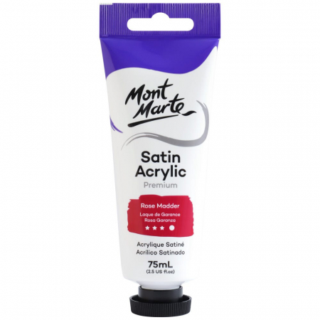 Culori acrilice - PMSA7511 Vopsea acrilică satin Mont Marte 75ml - Rose Madder