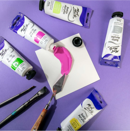 PMSA7512 Vopsea acrilică satin Mont Marte 75ml - Pink [1]