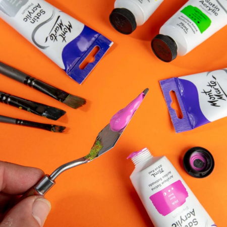 PMSA7512 Vopsea acrilică satin Mont Marte 75ml - Pink [6]