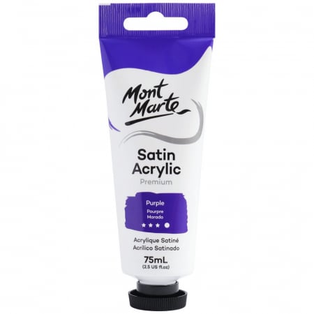 Premium Satin  Acrilic 75 ml - PMSA7513 Vopsea acrilică satin Mont Marte 75ml - Purple