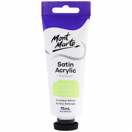 Culori acrilice - PMSA7520 Vopsea acrilică satin Mont Marte 75ml - Yellow Green