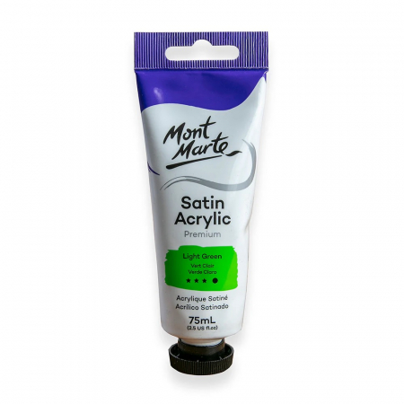 Premium Satin  Acrilic 75 ml - PMSA7521 Vopsea acrilicǎ satin Mont Marte 75ml - Light Green