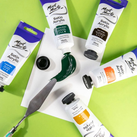 Vopsea acrilica satin Mont Marte 75ml - Hookers Green [3]