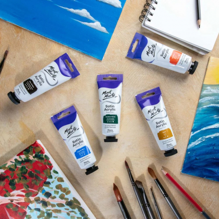 Vopsea acrilica satin Mont Marte 75ml - Hookers Green [5]