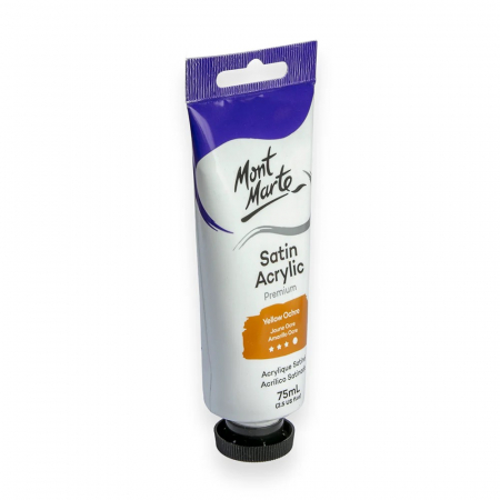 PMSA7525 Vopsea acrilică satin Mont Marte 75ml - Yellow Ochre [3]