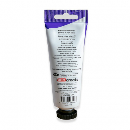 PMSA7526 Vopsea acrilicǎ satin Mont Marte 75ml - Burnt Sienna [2]