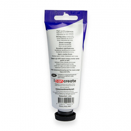 PMSA7527 Vopsea acrilicǎ satin Mont Marte 75ml - Burnt Umber [2]