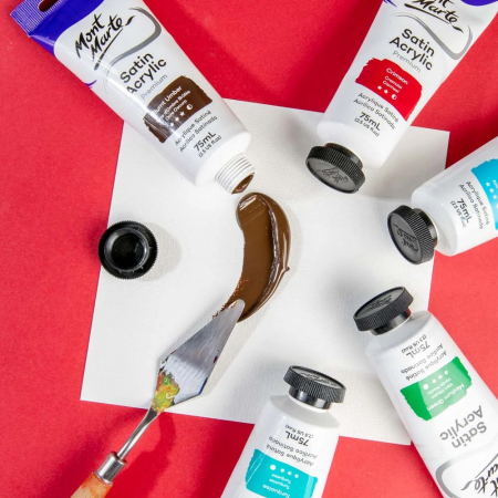 PMSA7527 Vopsea acrilicǎ satin Mont Marte 75ml - Burnt Umber [5]