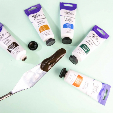 PMSA7528 Vopsea acrilicǎ satin Mont Marte 75ml - Raw Umber [6]