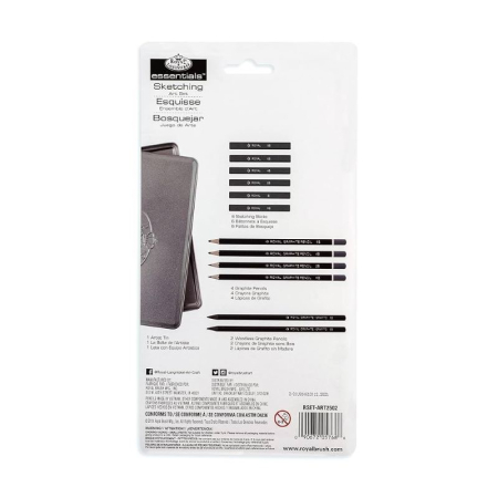 Set creioane schite cutie metalica Royal Langnickel [5]