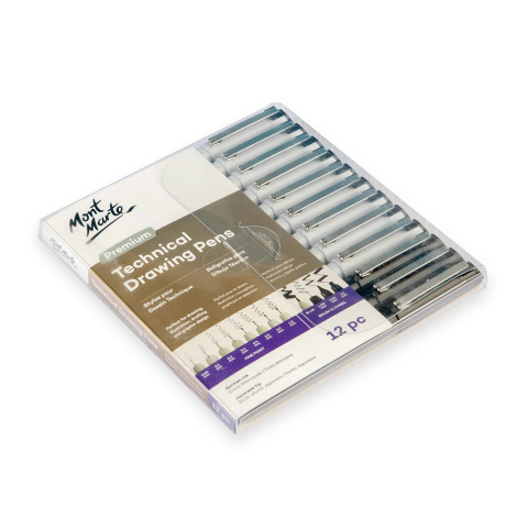 Set linere desen tehnic Mont Marte 12pc [3]