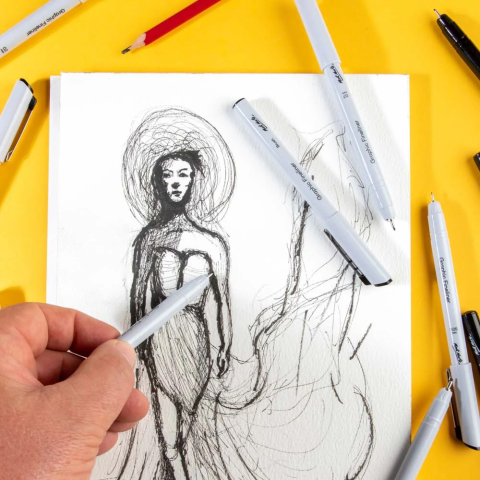 Set linere desen tehnic Mont Marte 12pc [5]