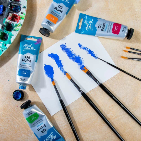 Set mixt pensule par taklon Mont Marte 7buc [6]