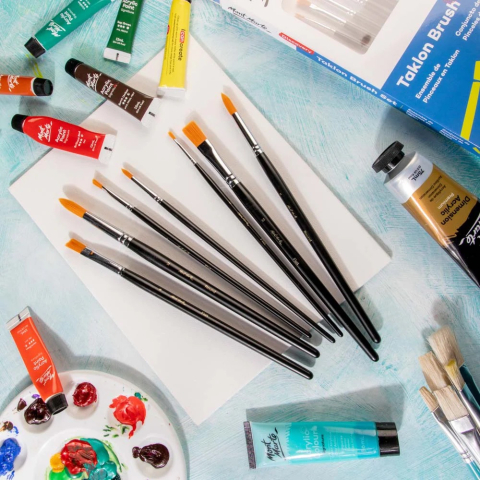 Set mixt pensule par taklon Mont Marte 7buc [7]