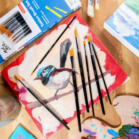 Set mixt pensule par taklon Mont Marte 7buc [8]