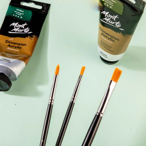 Set mixt pensule par taklon Mont Marte 7buc [5]