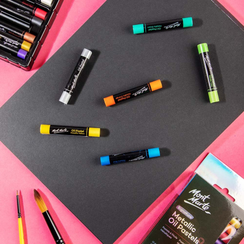 Set pastel ulei metallic 12buc Mont Marte [9]
