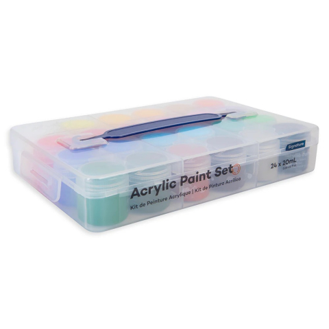 Culori acrilice - Set vopsea acrilica Mont Marte 24bucx20ml